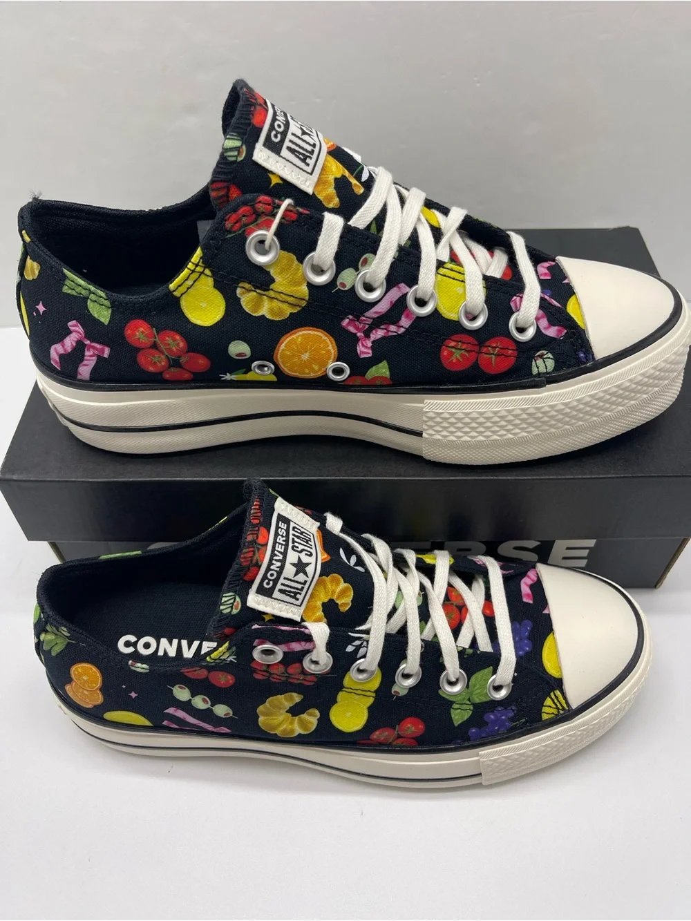 Converse A16112C CTAS LIFT OX BLACK/EGRET/BLACK Platform Sneakers - Picture 2 of 16